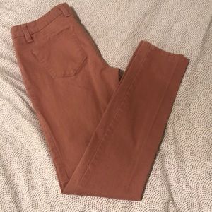 Dusty rose colored jeans